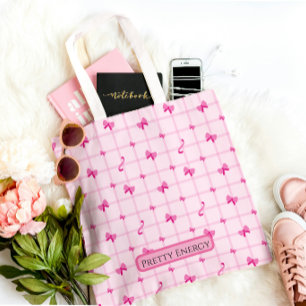Bolsa Tote Rosa Estética da Pretty Energy