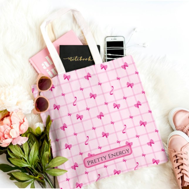 Bolsa Tote Rosa Estética da Pretty Energy (Criador carregado)