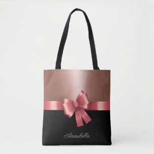 Bolsa Tote Rosa Foil e Arco