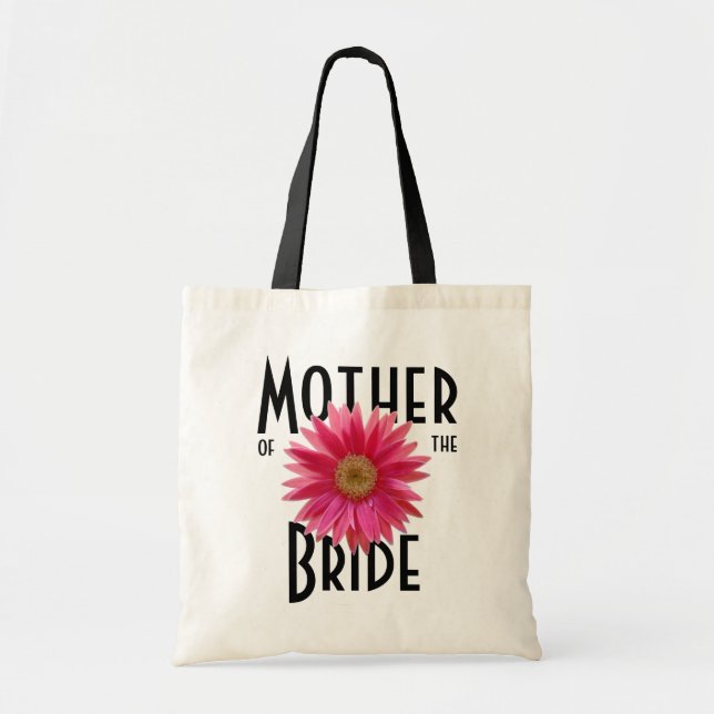 Bolsa Tote Rosa Gerbera Daisy/ Wedding (Frente)