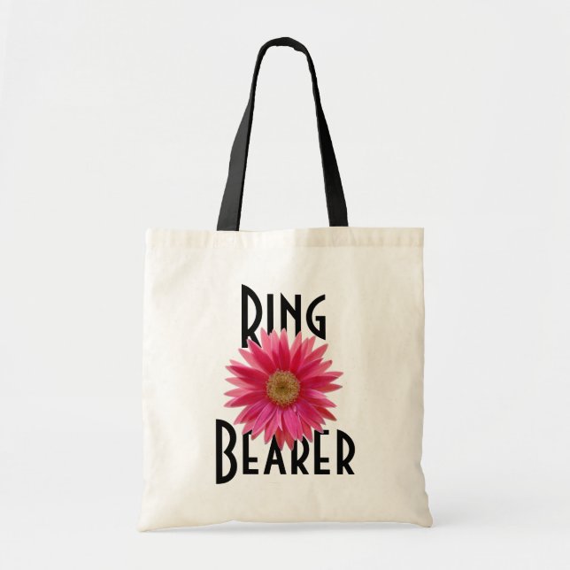Bolsa Tote Rosa Gerbera Daisy/ Wedding (Frente)