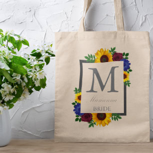 Bolsa Tote Rosa Girassol Floral Casamento