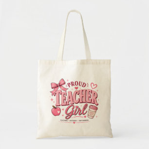 Bolsa Tote Rosa Menina Professora Orgulhosa