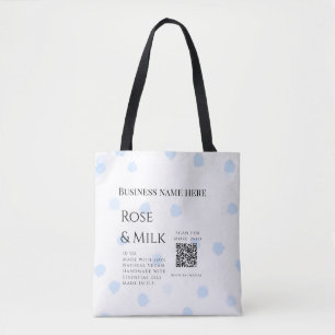 Bolsa Tote Rosa milk handmade soap business código QR add det