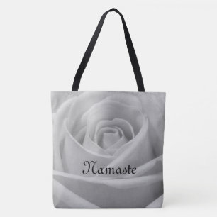 Bolsa Tote Rosa Namaste da Cinza bonito