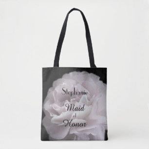Bolsa Tote Rosa pálido personalizado madrinha de casamento