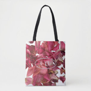 Bolsa Tote Rosa Petal Rosa Romântico Personalizado