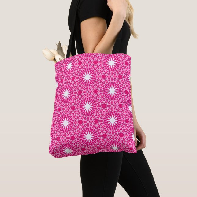 Bolsa Tote Rosa Quente (Close Up)