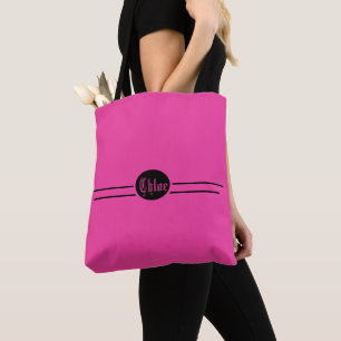 Bolsa Tote Rosa quente editável