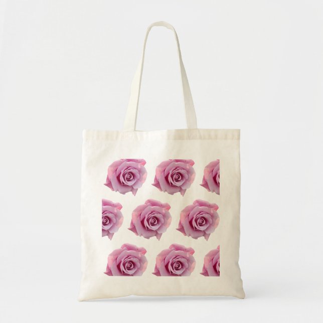 Bolsa Tote Rosa rosa (Frente)