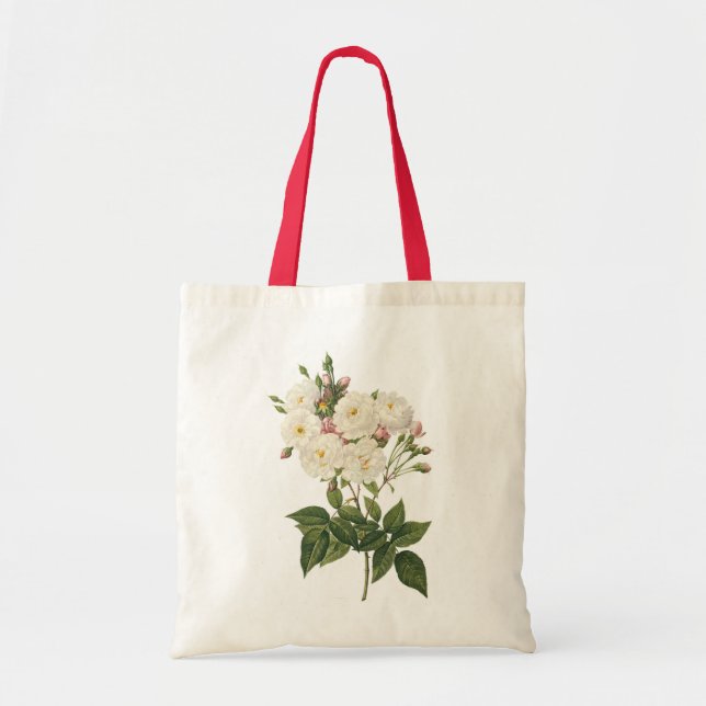 Bolsa Tote rosa (Rosa noisettiana), por Redouté, (Frente)