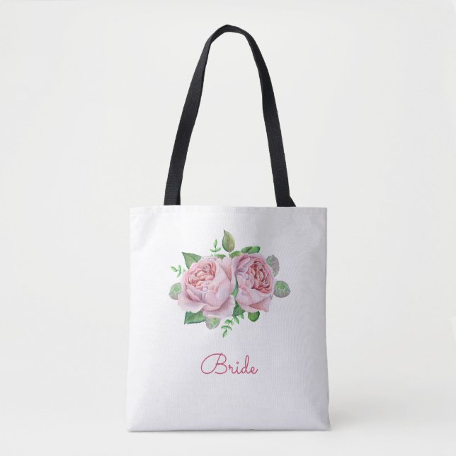 Bolsa Tote Rosa Rosa Rosa Bridal (Frente)