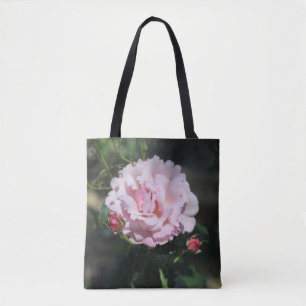 Bolsa Tote Rosa Rosa Rosa Clássica Belo Foto de Arte Natural