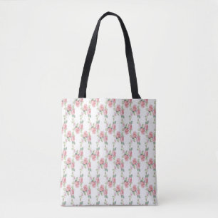 Bolsa Tote Rosa Rosa Rosa Rosa chique Floral