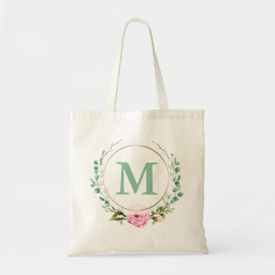 Bolsa Tote Rosa Rosa Rosa Rosa Elegante, Vermelhidão Floral 
