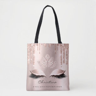 Bolsa Tote Rosa Rosa Rosa Rosa Rosa Dourada Blush Skyly Dispe