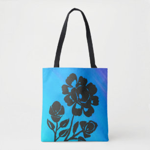 Bolsa Tote Rosa Silhouette Blue Impressão - Barra de ferramen