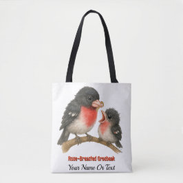 Bolsa Tote Rosa surpreendente quebrado de Grosbeak