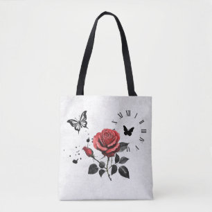 Bolsa Tote Rosa, Tinta e Tempo