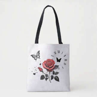 Bolsa Tote Rosa, Tinta e Tempo