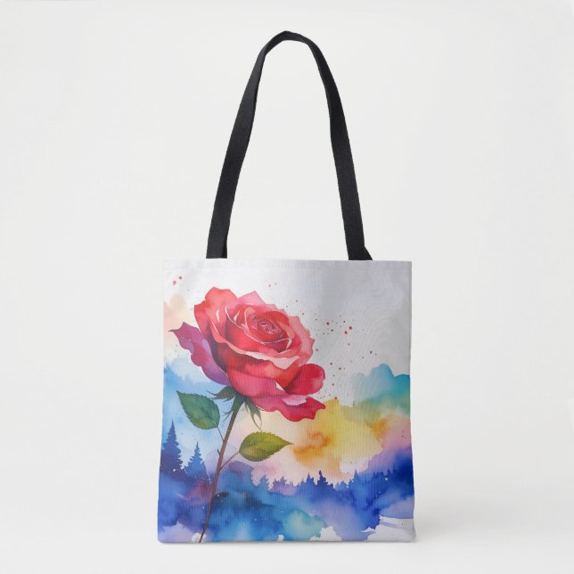 BOLSA TOTE ROSA VERMELHA (Frente)