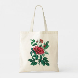 Bolsa Tote Rosa vermelha Vintage