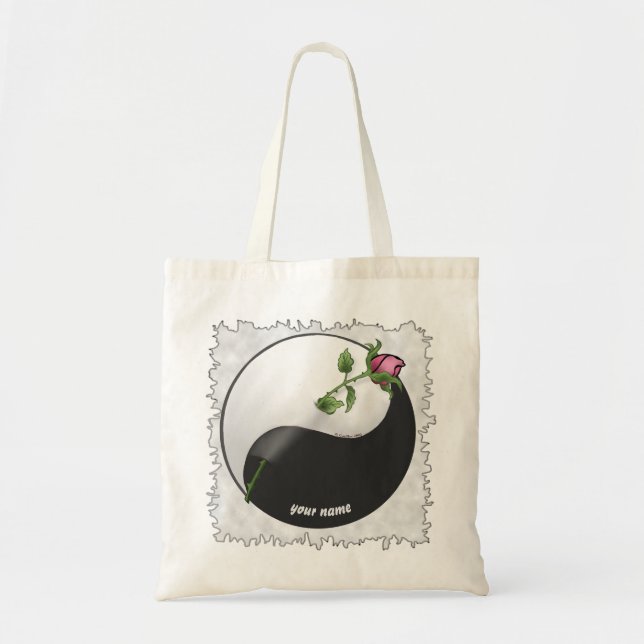 Bolsa Tote Rosa Yin Yang Tote bags (Frente)