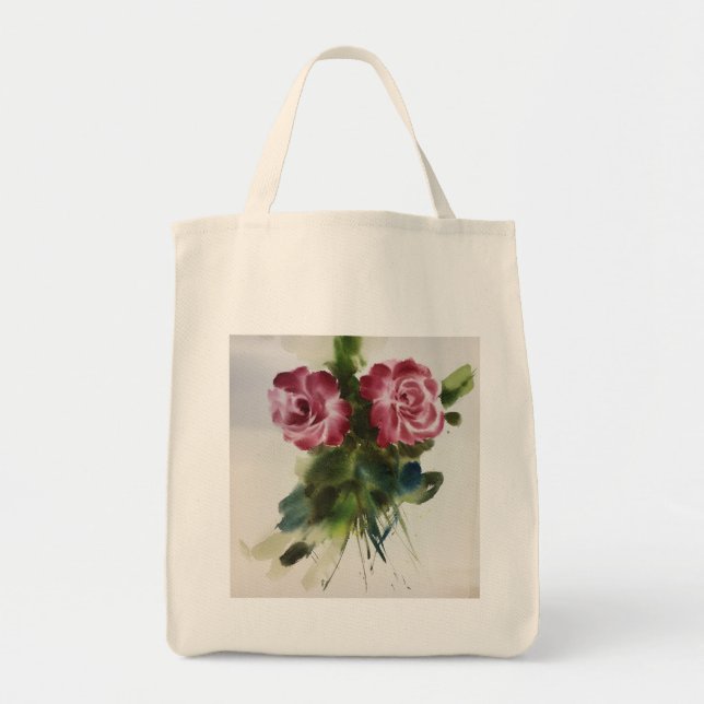 Bolsa Tote rosas bonitos (Frente)