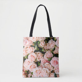 Bolsa Tote Rosas cor-de-rosa