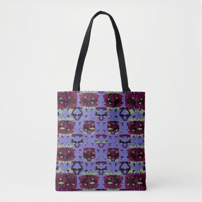 Bolsa Tote Rosas de Chama Celestial Contida (Frente)