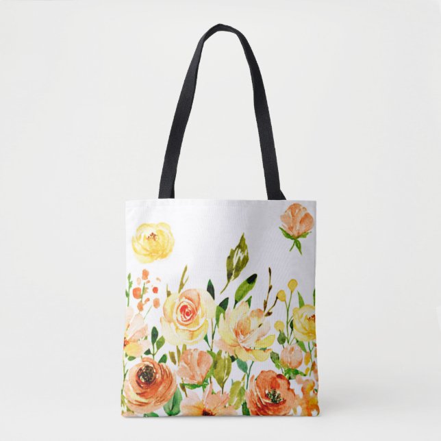 Bolsa Tote Rosas de outono (Frente)