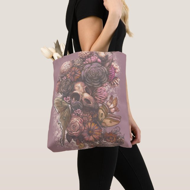Bolsa Tote Rosas e marés (Close Up)