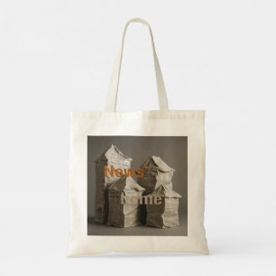 Bolsa Tote rosas e notícias