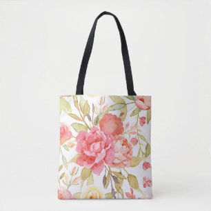 Bolsa Tote Rosas e Peony