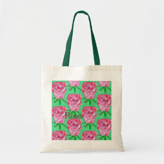 Bolsa Tote Rosas em Branco