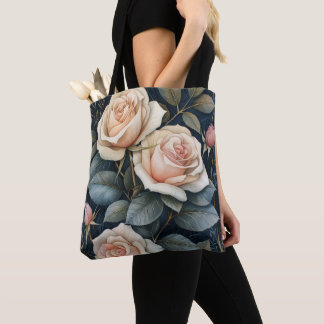 Bolsa Tote Rosas Pêssego