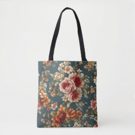 Bolsa Tote Rosas românticas refinados e flores lindas