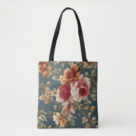 Bolsa Tote Rosas românticas refinados e flores lindas