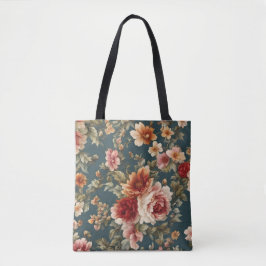 Bolsa Tote Rosas românticas refinados e flores lindas