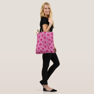 Bolsa Tote Rosas Rosa Brilhantes
