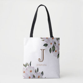 Bolsa Tote Rosas Rosa De Água Ballerina Monograma Floral