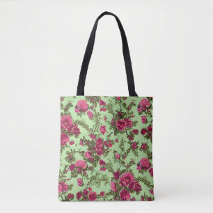 Bolsa Tote Rosas Rosa Vitorianas