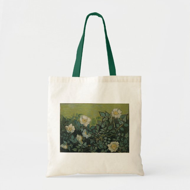 Bolsa Tote Rosas selvagens de Vincent van Gogh (Frente)