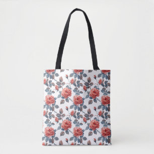 Bolsa Tote Rosas Trepadeiras Floral