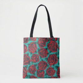 Bolsa Tote Rosas vermelhas