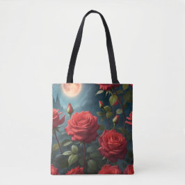 Bolsa Tote Rosas Vermelhas