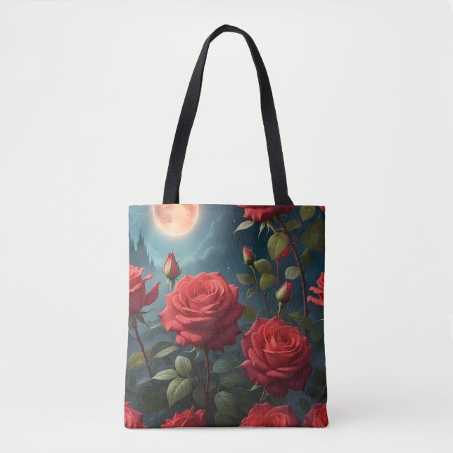 Bolsa Tote Rosas Vermelhas  (Frente)