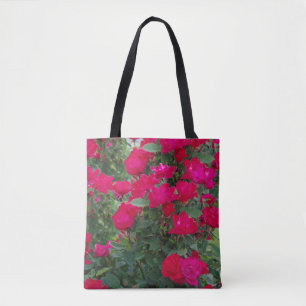 Bolsa Tote Rosas vermelhas (2) em toda a mala