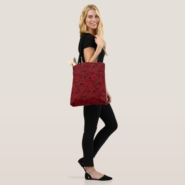 Bolsa Tote Rosas vermelhas brilhantes (No(a) Modelo)