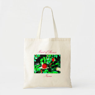 Bolsa Tote Rosas vermelhas da madrinha de casamento